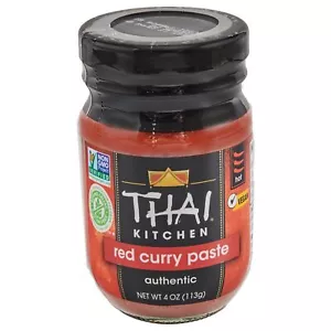 Pasta de curry rojo de cocina tailandesa sin OGM sin gluten - 4 OZ - CADA UNO - Imagen 1 de 8