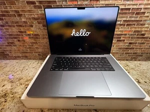 Apple MacBook Pro SPACE GRAY 16in M1 Max 32GB RAM 2TB SSD APPLECARE New Battery - Picture 1 of 21