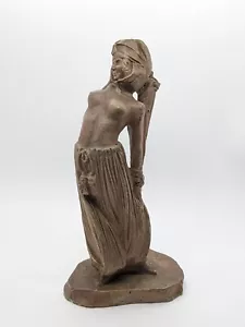 Charles Felix Gir 1910 Skulptur ""Bou Saada"" Ton, tanzender Sklave Thema: Akte - Bild 1 von 11