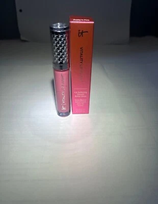 IT Cosmetics Vitality Lip Flush Softening Smooth Butter Gloss Pretty in Pink NEW - Image 1 of 2