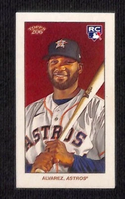 2020 Topps 206 Sovereign Back Parallel Yordan Alvarez RC Print Run 71 Free Ship - Image 1 of 2
