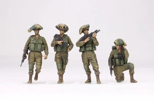 (Vorbestellung) Israelische IDF Infanterie (04 Soldaten) 1:35 Pro gebautes Modell - Bild 1 von 19