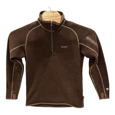 Suéter Kuhl Mujer Marrón Alfpaca Vellón 1/4 Cremallera Exterior Pullover Twomey Logo Foto 1 de 4