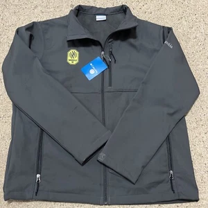 NWT Columbia Nashville SC Soccer Club Zip Up Jacket XL Fleece Lined Logo Grey - Picture 1 of 10