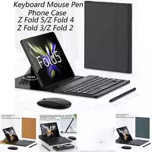 Kabellose Tastatur für Samsung Galaxy Z Fold 6 5 4 3 2 Leder Cover Stift Maus - Bild 1 von 25