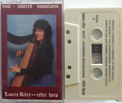 Laurie Riley: Mist Covered Mountains -  Celtic Harp (Cassette Tape) *Rare * VG * - Image 1 of 2
