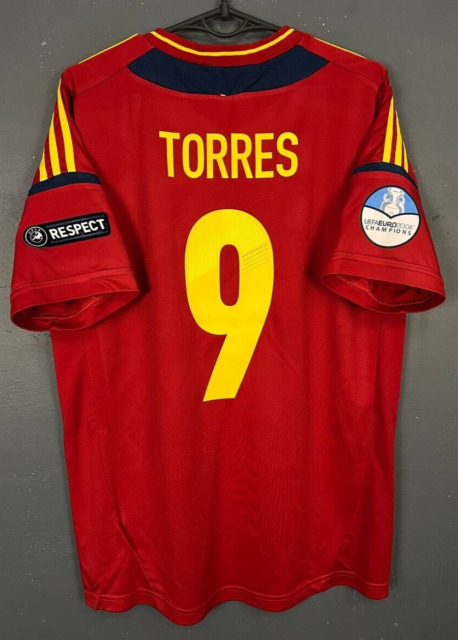 exclusivememorabilia.com Camiseta España 2011-12 firmada por Fernando  Torres : : Moda