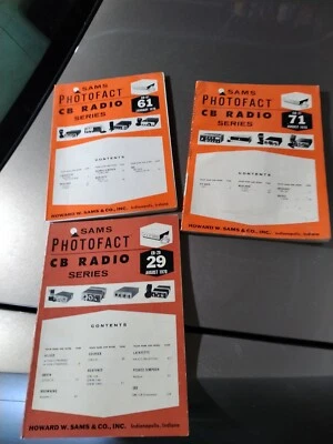 Sams Photofact - CB Radio Series - Aug. 1970, Jan. 1975 & Aug. 1975 - Image 1 of 4