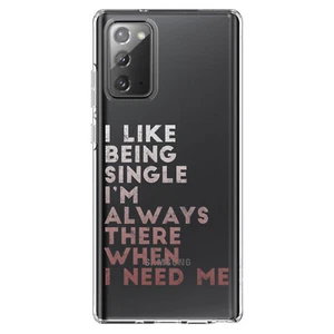 Funda transparente para Galaxy Note como estar soltero siempre ahí cuando me necesite - Imagen 1 de 7