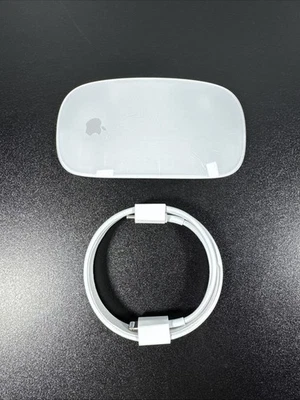 Apple Magic Mouse 2 Wireless Mouse - White (A1657) With Cable - Image 1 of 4