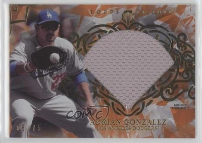 2015 Topps Tribute Diamond Cuts Relics Orange /75 Adrian Gonzalez #DC-AG - Image 1 of 2