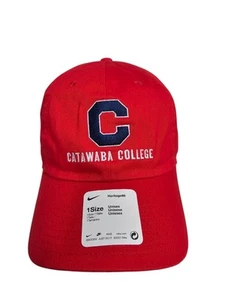 Nike Catawaba College Indians 1Size Dri Fit Heritage86 Red Strapback New - Picture 1 of 9