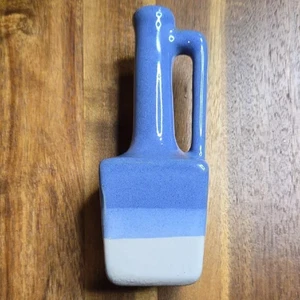 Vintage Zanesville Steinzeug Keramik Parfüm Flakon, blau/weiß - Bild 1 von 10