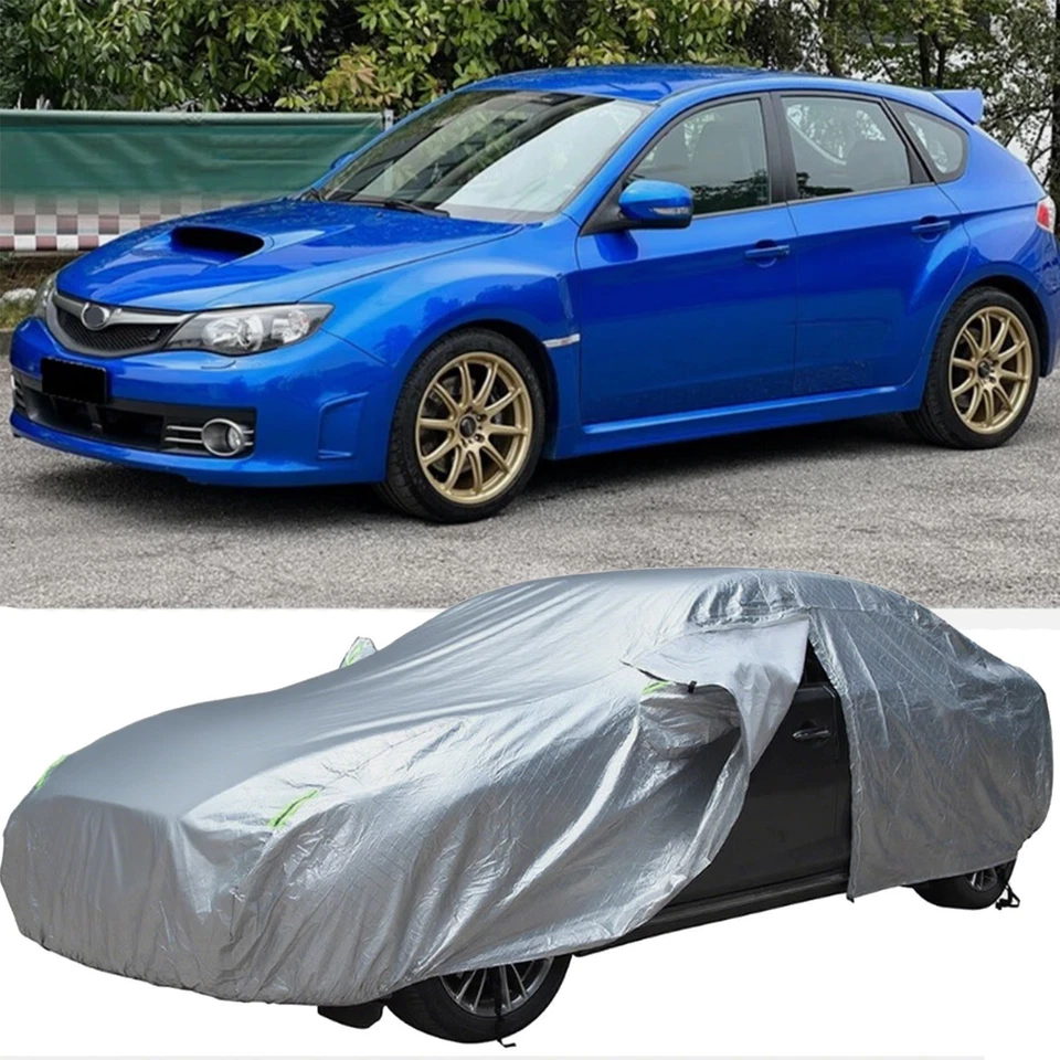 For Subaru Impreza WRX STI Full Car Cover Outdoor Sun Rain Snow Dust Waterproof Foto 1 de 4