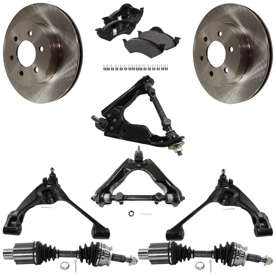 Kit de brazo de control para Dodge Dakota 2000-2001 delantero derecho y derecho superior e inferior 4x4 Foto 1 de 4