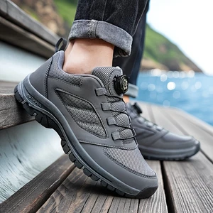 Herren Freizeit Sportschuhe, leichte, atmungsaktive Sneaker mit Schnallenverschluss - Bild 1 von 11