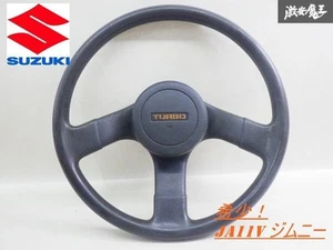 JDM SUZUKI JA11V JA11C SAMURAI Jimny Genuine Steering Wheel TURBO Used Japan - Imagen 1 de 9