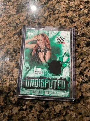 Becky Lynch 2018 Topps WWE Undisputed Shirt Relic #UR-BK Green #7/50 - Image 1 of 2