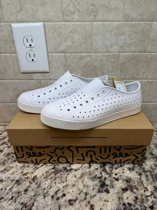 Native Jefferson NEW Shoes Big Kids Size J5 JUNIORS 5 Shell White NWT - Picture 1 of 6