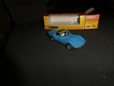 Corgi 387 Chevrolet Corvette Sting Ray 70ies 1/43 Top Restauriert in Repro Box - Bild 1 von 4
