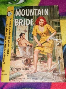 MOUNTAIN BRIDE-Peggy Gaddis-(Cameo #325 PBO 1952)-1st Ed-George Gross GGA cover! - Picture 1 of 5