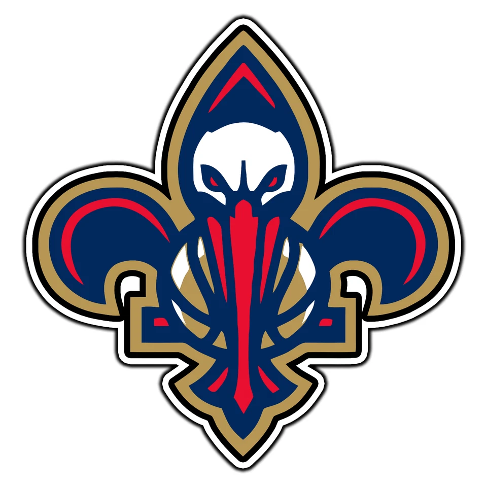 New Orleans Pelicans Logo #5 Basketball Sticker Waterproof Vinyl Decal Car