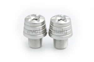 EVOTECH CONTRAPPESI MANUBRIO ARGENTO KAWASAKI ZX10R/NINJA ZX10R SE 2004-2019 - Foto 1 di 1