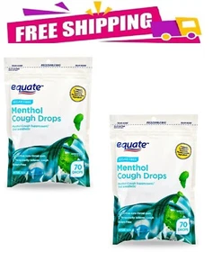 2-pack-Equate Sugar-Free Menthol Cough Drops, 70 Count - Picture 1 of 3