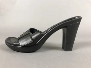 Born B0rn Concept B0C Leather Black 9 4" Heel Block Sandals EUR 40.5 - Picture 1 of 12