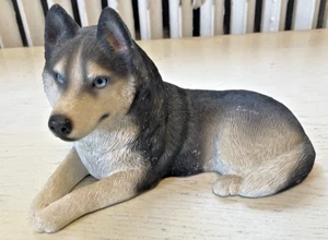 Sandicast Scultura Siberian Husky Figura 1987 S Brue Firmato USA - Foto 1 di 9