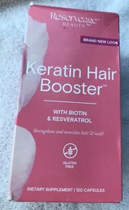 Reserveage Keratin Hair Booster with Biotin & Resveratrol - 120 CapsExp 03/2025 - Picture 1 of 1