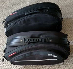 Niche Motorcycle Saddlebag Side Waterproof Saddle Bags Luggage Universal - Foto 1 di 4