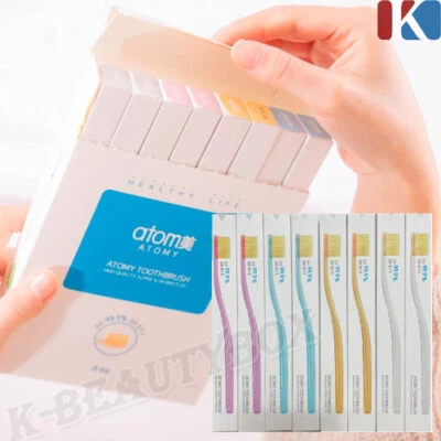 ATOMY Toothbrush 99.9% Gold Coated Nano Vitality Brush Oral Care (8pcs / 1set) - Image 1 of 4