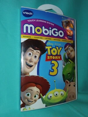V-Tech MobiGo Game DISNEY PIXAR TOY STORY 3 3-5 Letters Shapes Counting Rhyming - Image 1 of 3