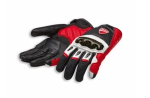 ORIGINAL DUCATI COMPANY C1 HANDSCHUHE ROT/WEISS/SCHWARZ - Bild 1 von 2