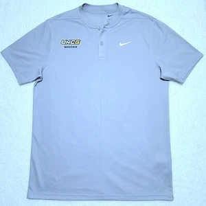 TEAM ISSUED UNCG Spartans soccer Nike Dri-Fit gray henley shirt Men's MEDIUM M - Picture 1 of 5