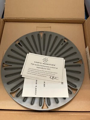 CooksEssentials Stainless Steel 12" Indoor Stovetop BBQ Grill Pan! - Image 1 of 3