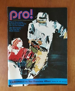 NFL Pro Program St. Louis Cardinals vs San Francisco 49ers October 24, 1971 125 - Picture 1 of 2