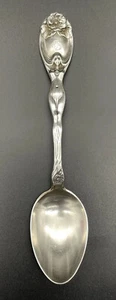 Unger Brothers La Fantaisie Sterling Silver Tea Spoon Art Nouveau Maiden Figure - Picture 1 of 8