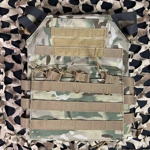 NEW Defcon Gear Low Profile Plate Carrier Airsoft Vest - Camo - Picture 1 of 7