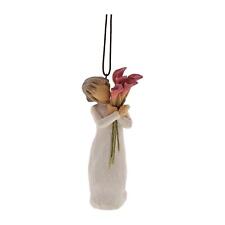 Hand Painted Figuire Hanging Decoration Resin Ornament Willow Tree Home Decor