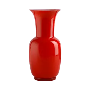 Venini Opalino - Vaso Opalino Rosso 706.38 Venini - Vaso 30 cm Venini Murano - Foto 1 di 1