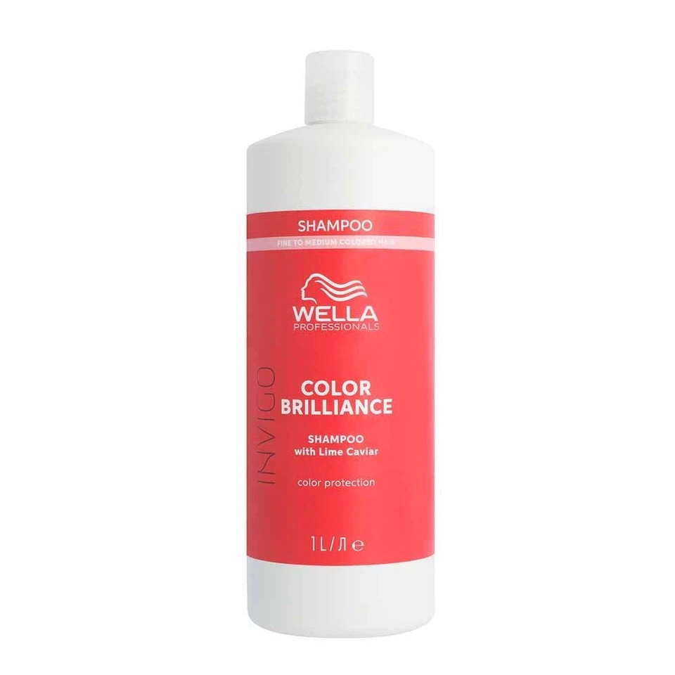 Wella Professionals Invigo Brilliance Shampoo 1000 ml/1L fein bis normal KOSTENLOSER P&P