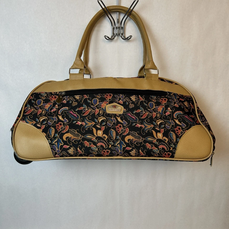 Bolsa de Lona Gloria Vanderbilt Llevar con Ruedas de Cachemira para Pasar la Noche Foto 1 de 4