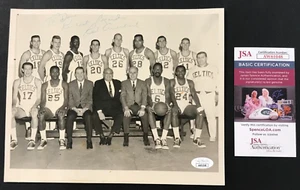 Red Auerbach Signed 8x10 Vintage Team Type 1 Photo JSA Boston Celtics Team Photo - Picture 1 of 4