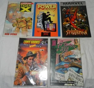 Lot of 10 Graphic Novels - Tiger X, Power & Glory, Spider-Man, Lance Barnes Post - Picture 1 of 12
