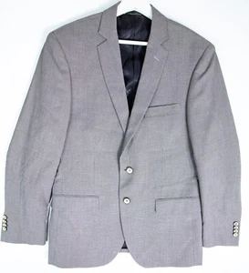 Pierre Cardin Double Breasted Blazer Men's Size 48 R Gray Peak Lapel Suit Jacket - Picture 1 of 13