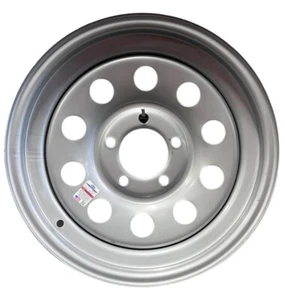 15 Inch 5 Lug Silver Mod Steel Trailer Wheel (QTY 1) - Picture 1 of 3