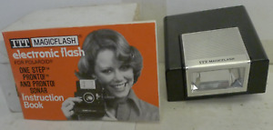 ITT MagicFlash EF211 Flash for Polaroid SX-70 Box Style Cameras +Manual - TESTED