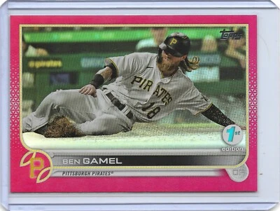 2022 Topps 1st Edition Ben Gamel #285 Red Parallel /50 Pittsburgh Pirate - Image 1 of 2